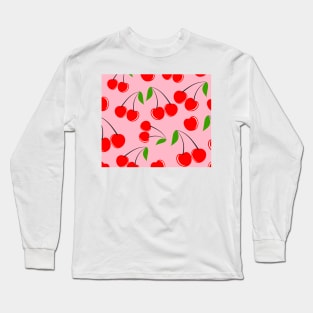 Cherry Print Long Sleeve T-Shirt